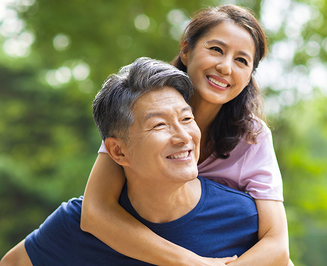 couple in the park