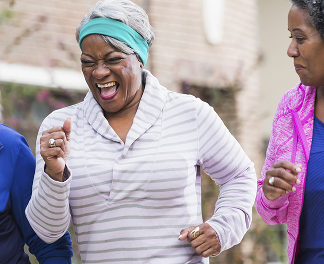 woman running