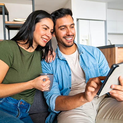 couple on laptop