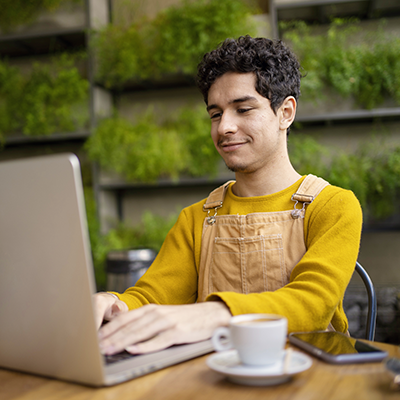 man on laptop