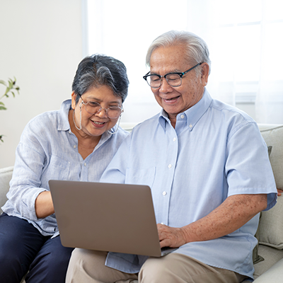 couple on laptop