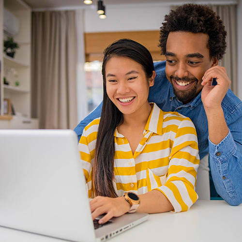 couple on laptop