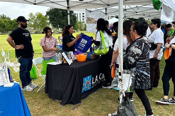 L.A. Care booth an NAMI Walk